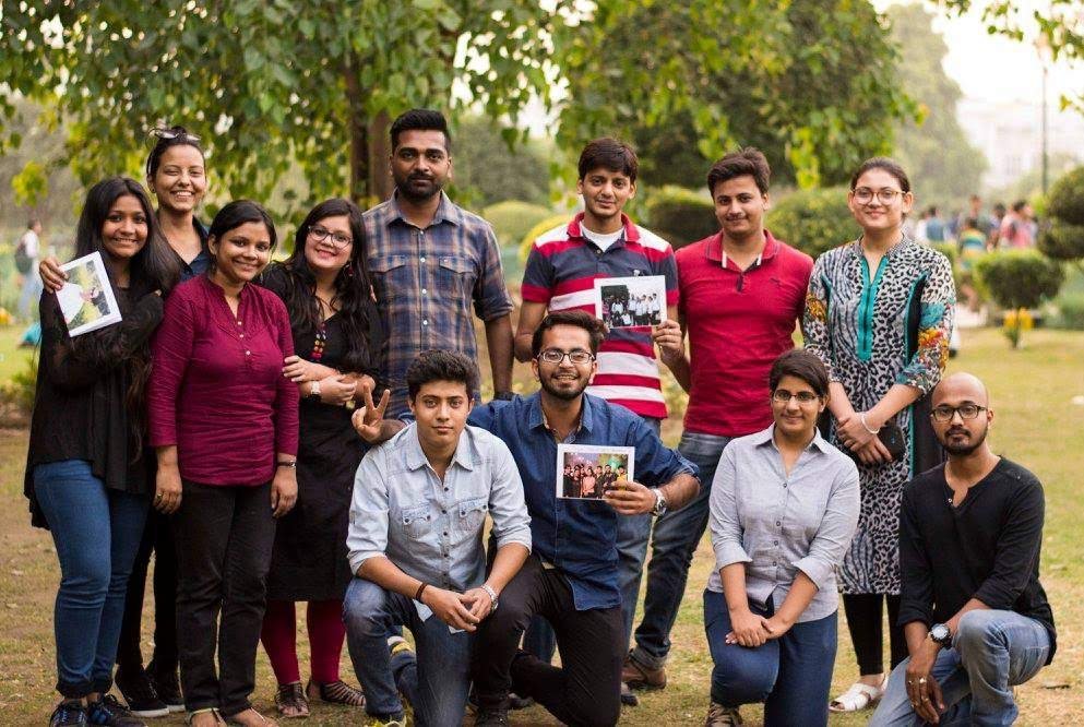 Campaign event group photo